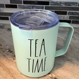 Rae Dunn Mint Green Tea Time Travel Mug with Lid